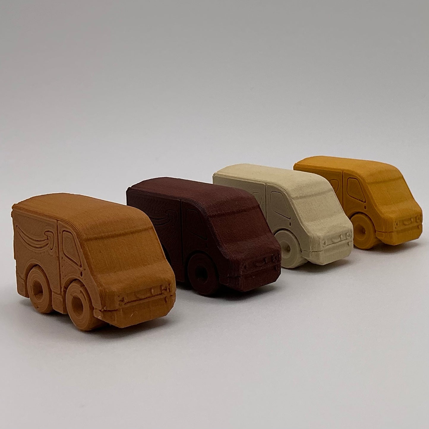 Amazon Delivery Van Truck Mini Transport Vehicle Wood PLA