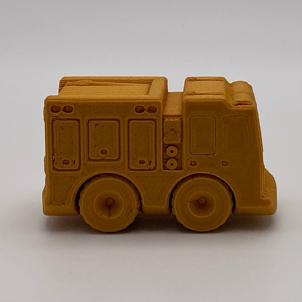 Fire Engine Truck Mini Transport Vehicle Wood PLA