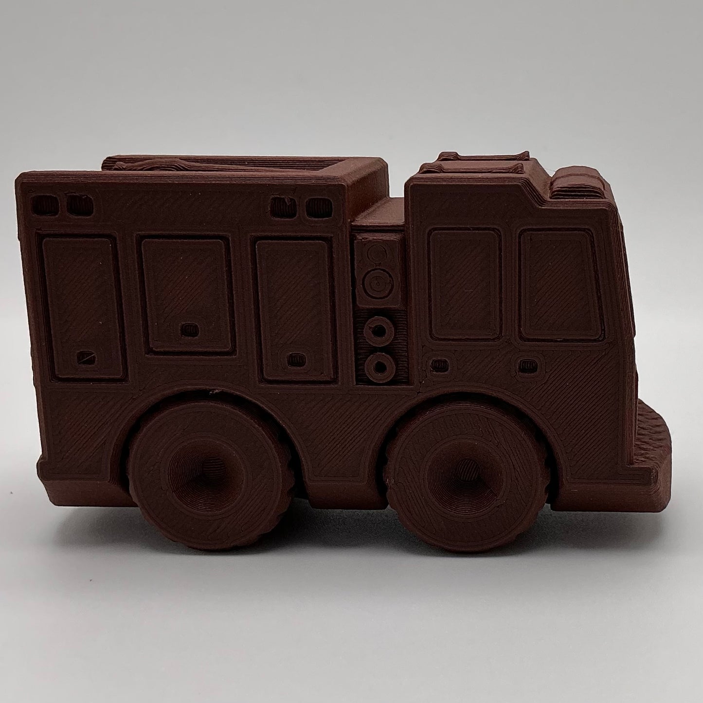Fire Engine Truck Transport Vehicle Wood PLA