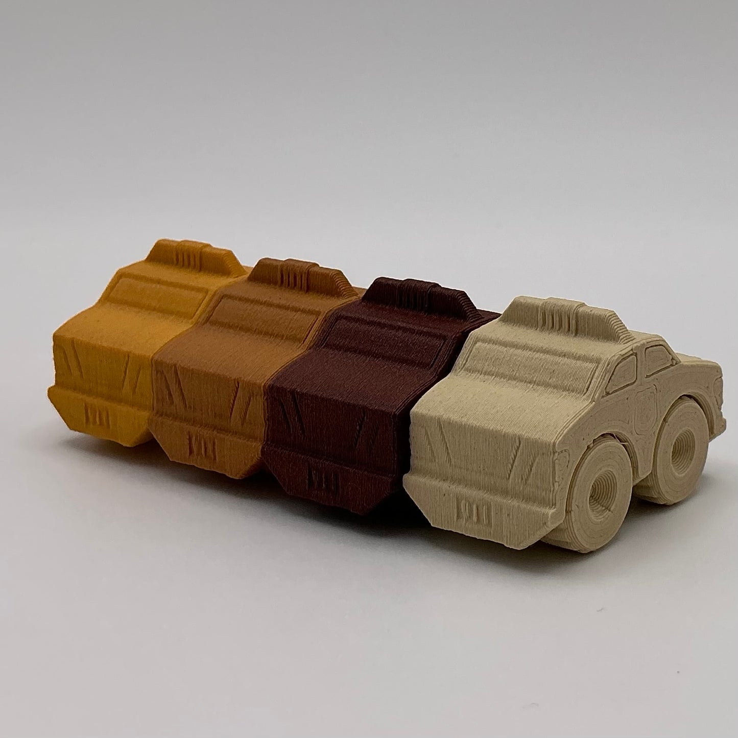Police Car Mini Transport Vehicle Wood PLA