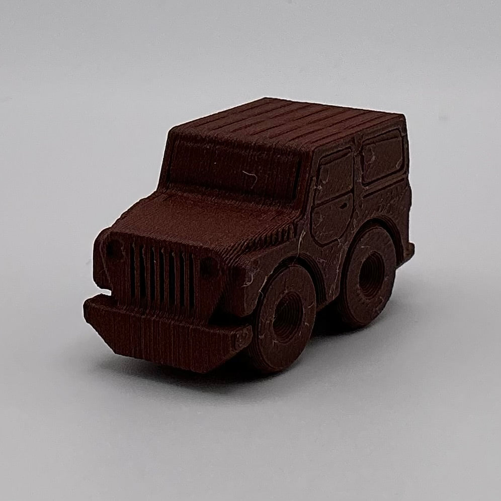 Jeep Hard Top Car Mini Transport Vehicle Wood PLA