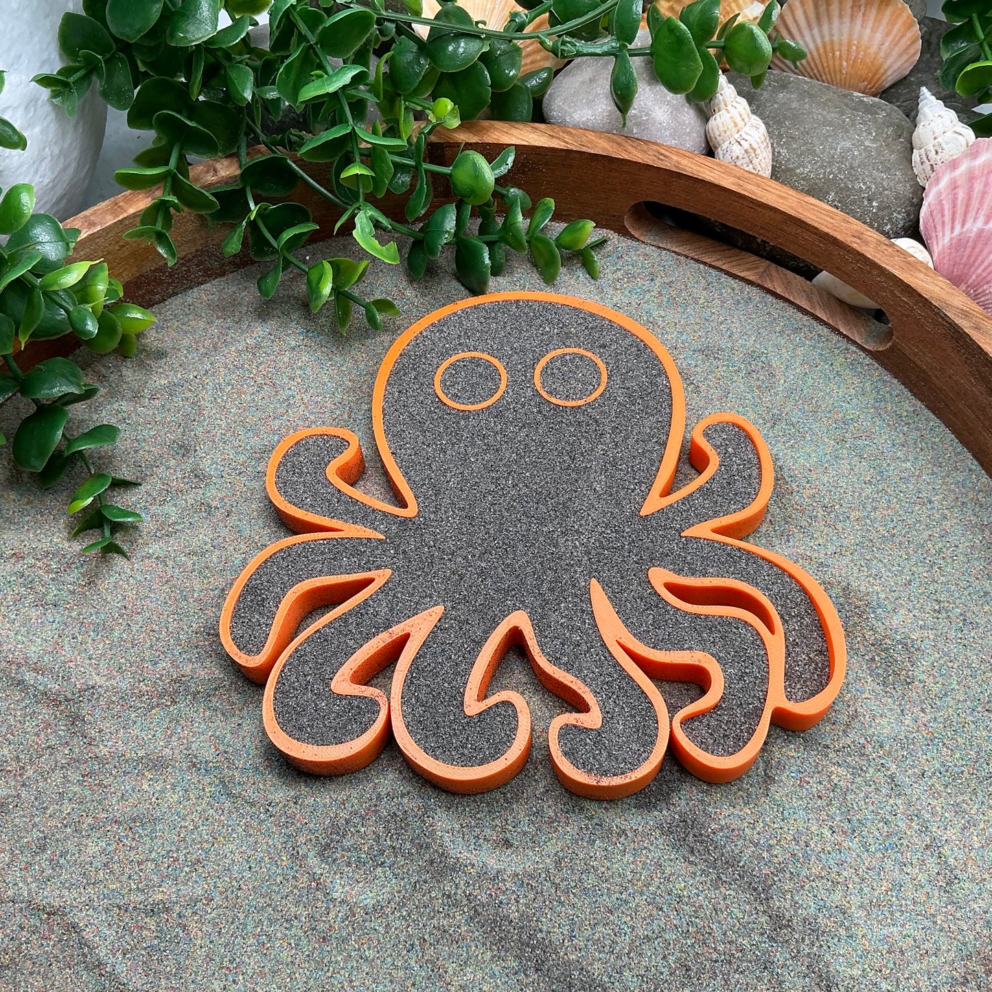 Large Octopus Sensory Filling Tray - Eco-Friendly 3D Printed for Sand, Rice & Oats