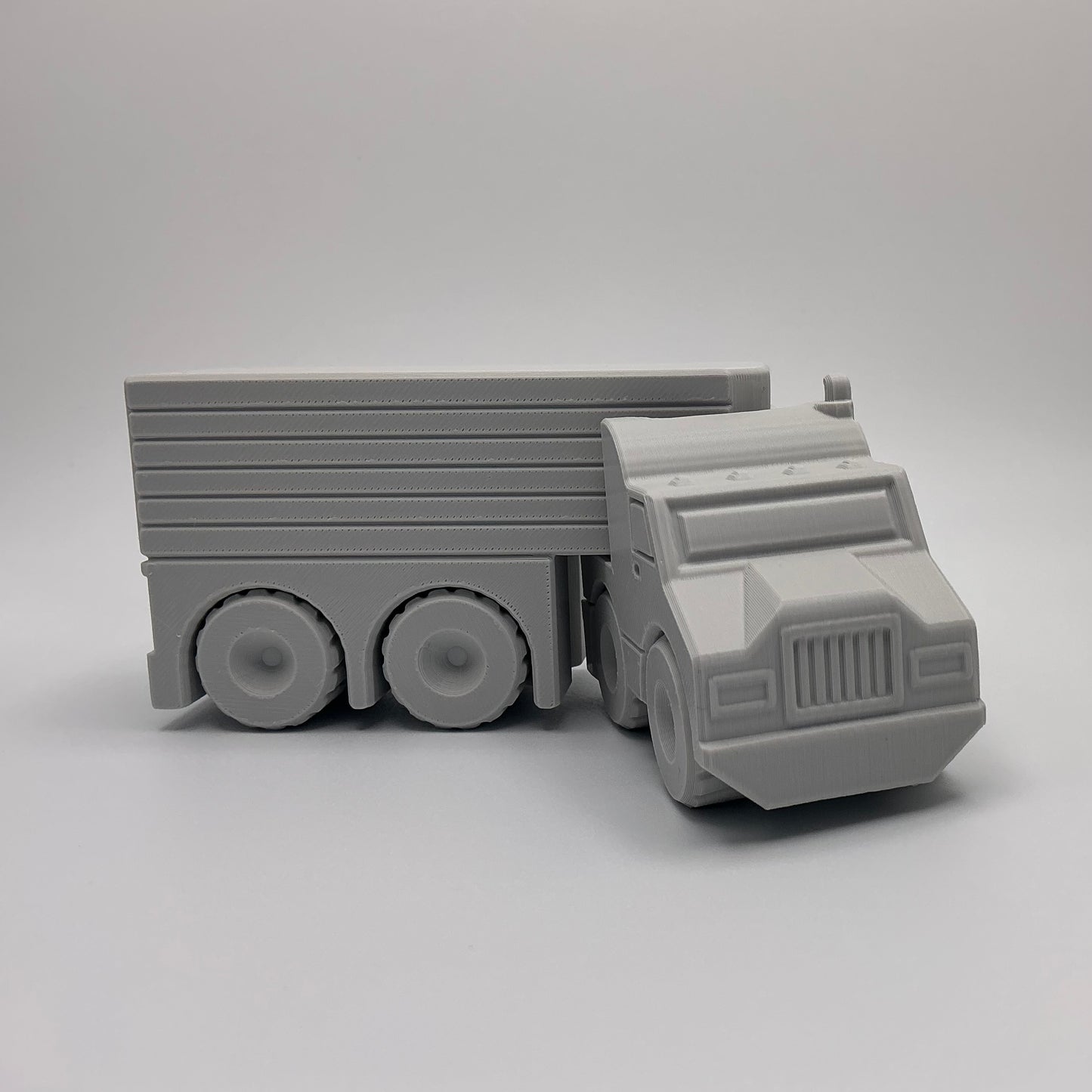 American Semi Truck Transport Vehicle