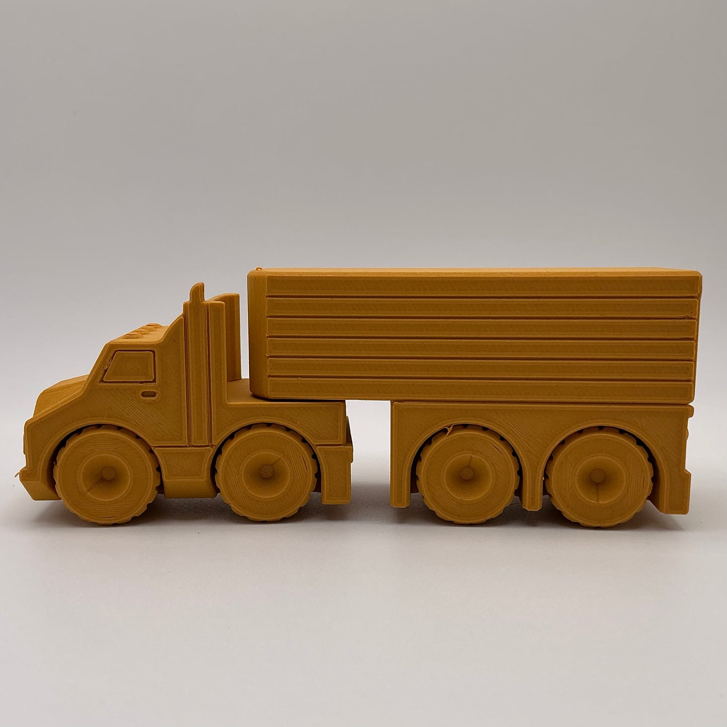 American Semi Truck Transport Vehicle - Wood PLA