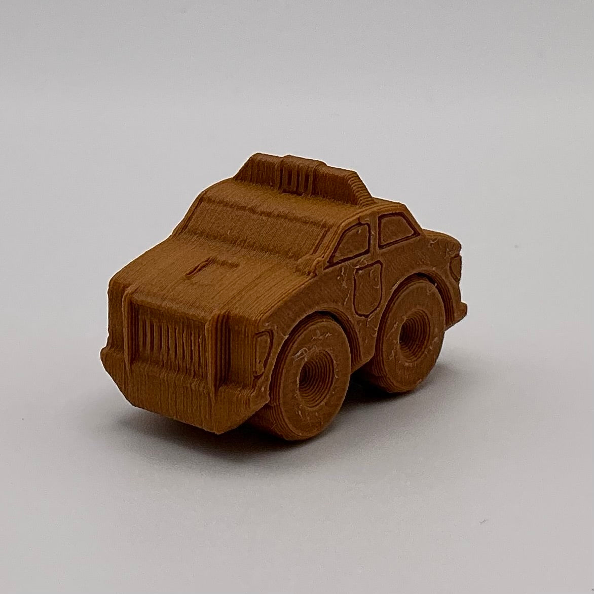 Police Car Mini Transport Vehicle Wood PLA