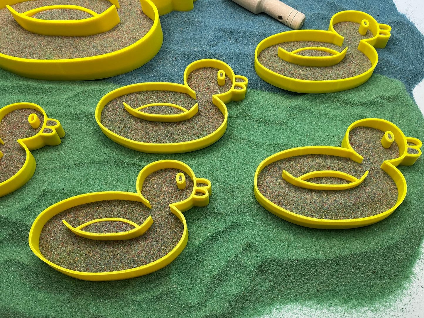 Five Little Ducks Sand Sensory Filling Trays