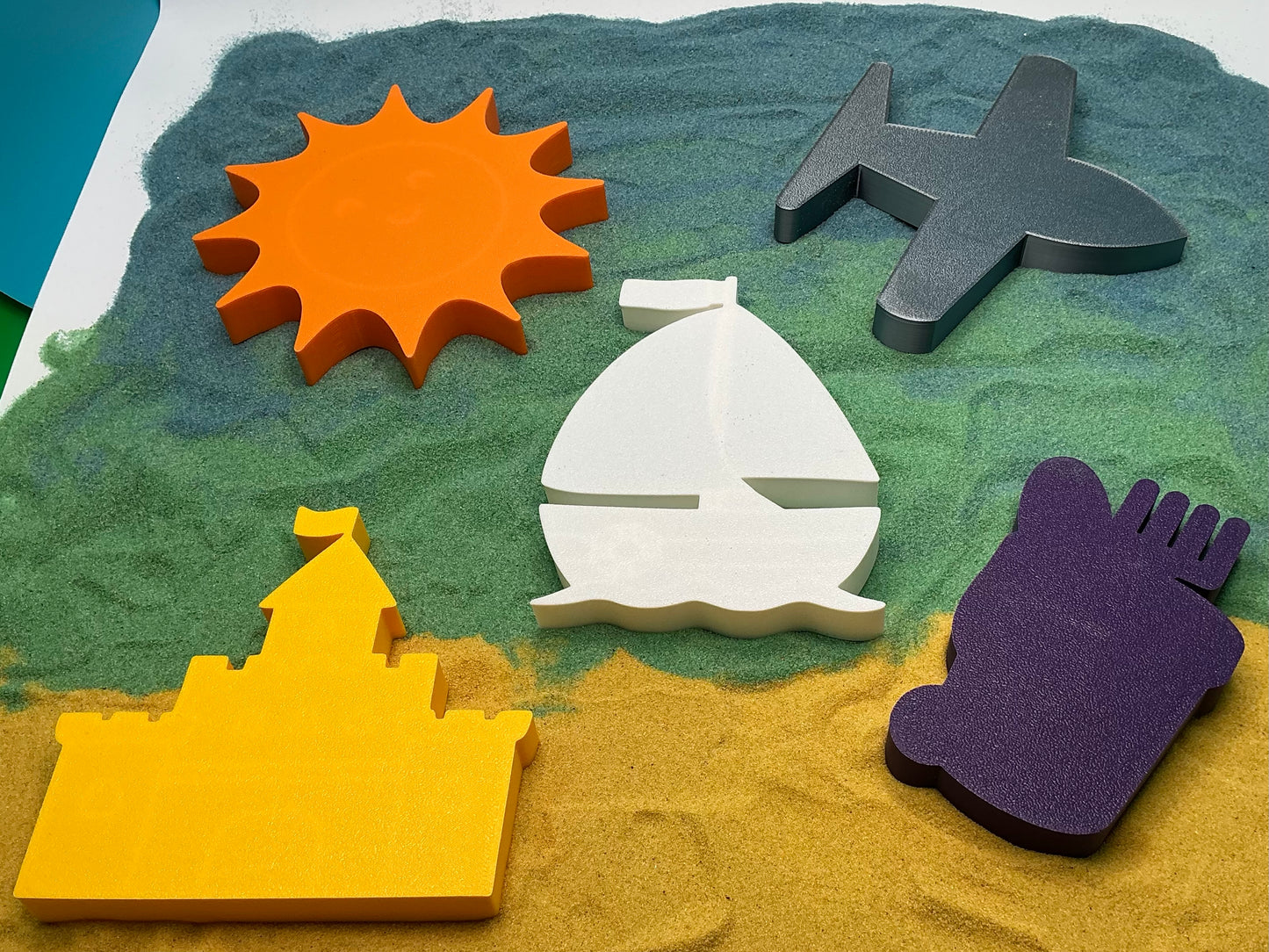 Holiday Sand Sensory Filling Trays