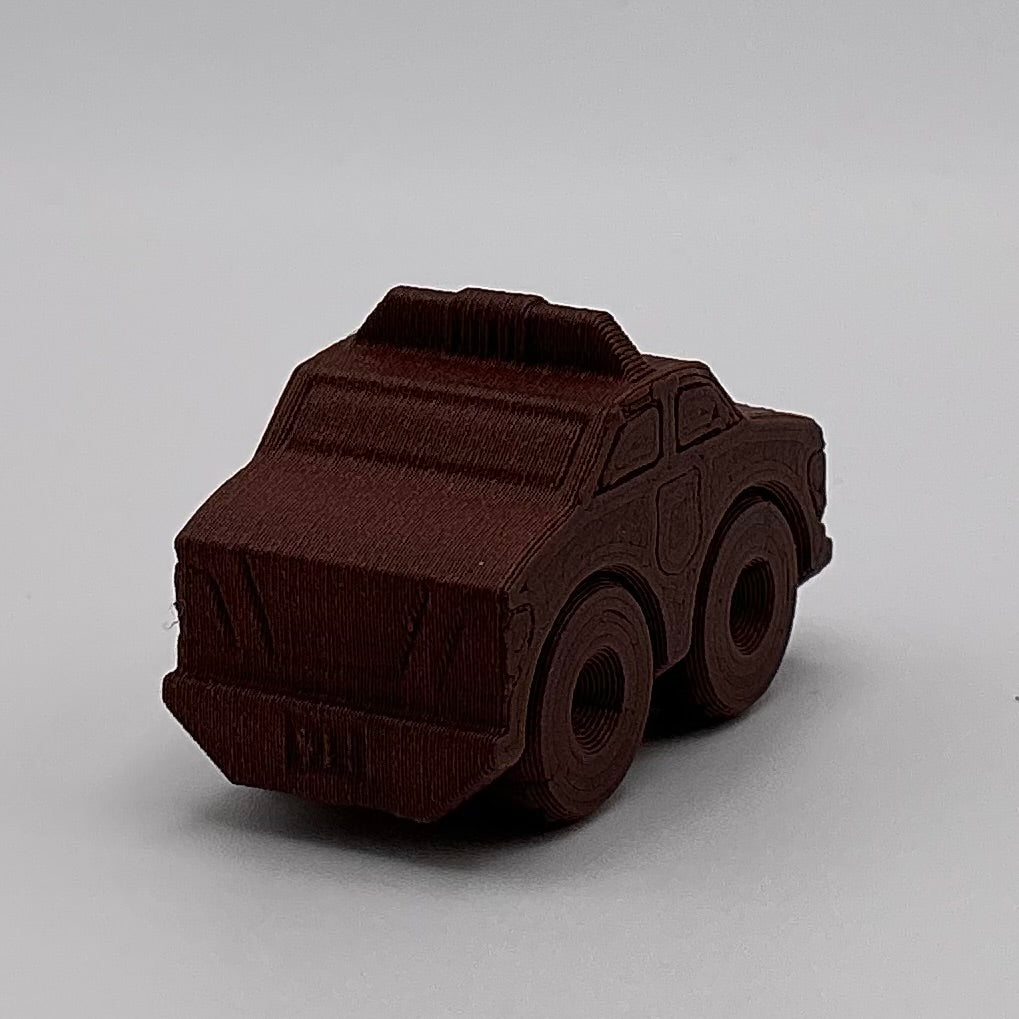Police Car Mini Transport Vehicle Wood PLA