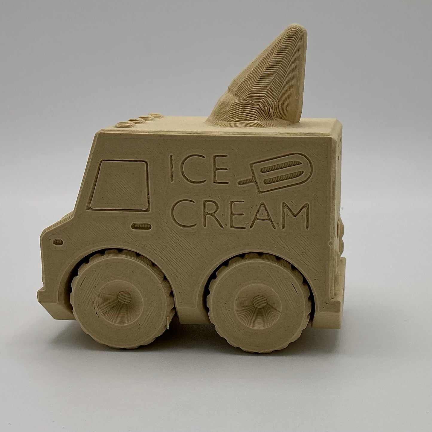 Ice Cream Van Transport Vehicle Wood PLA