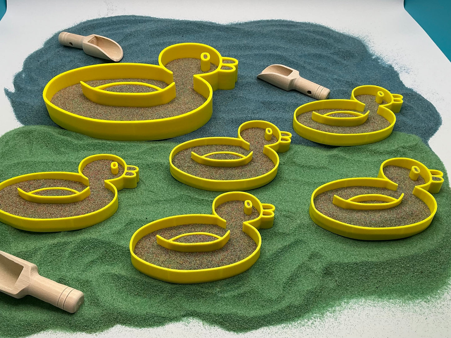 Five Little Ducks Sand Sensory Filling Trays