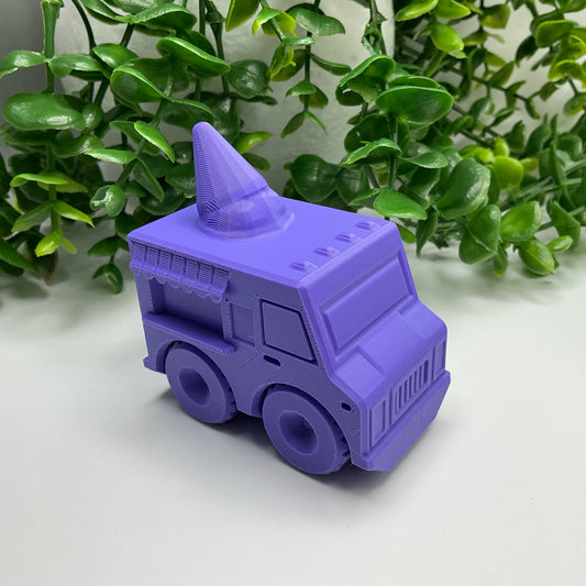 Ice Cream Van Truck Pretend Play Food Truck Classic Summer Vehicle Durable Su... - alternative view