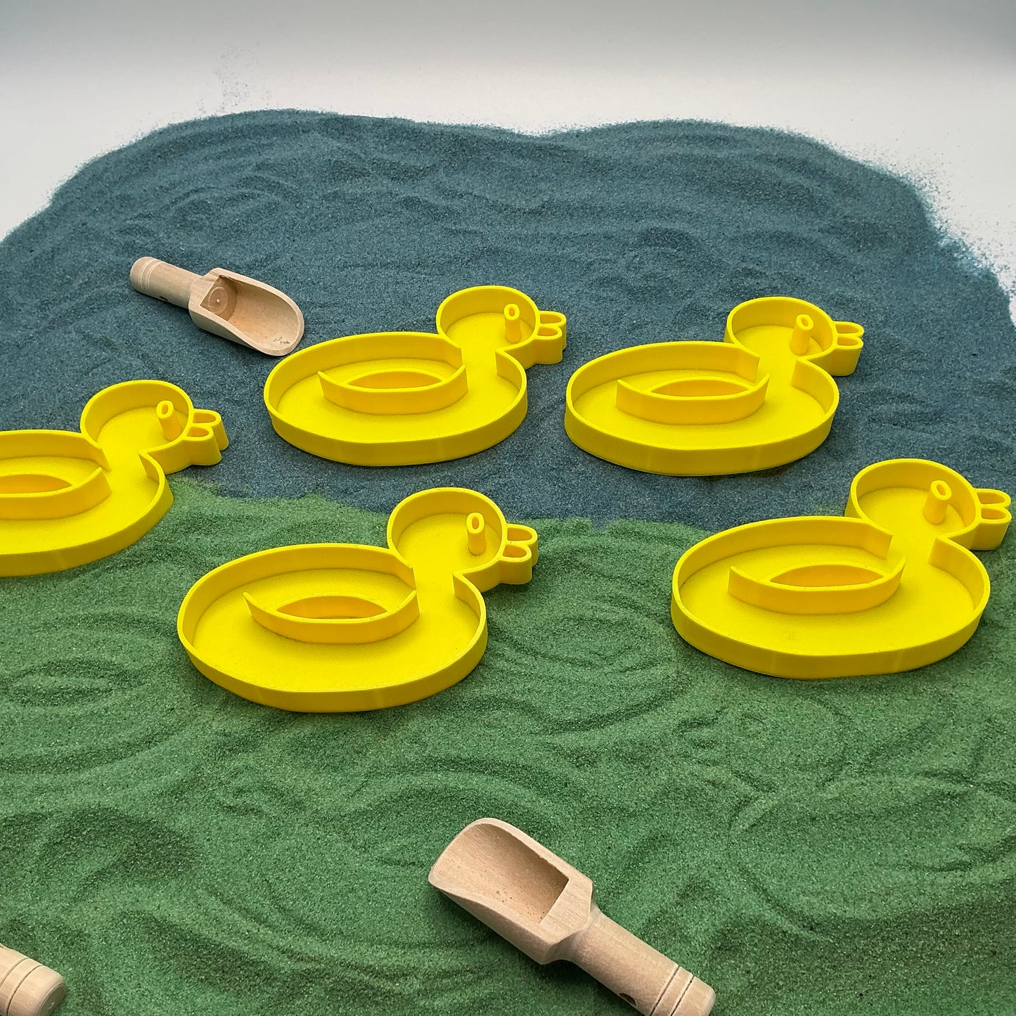 Five Little Ducks Sand Sensory Filling Trays