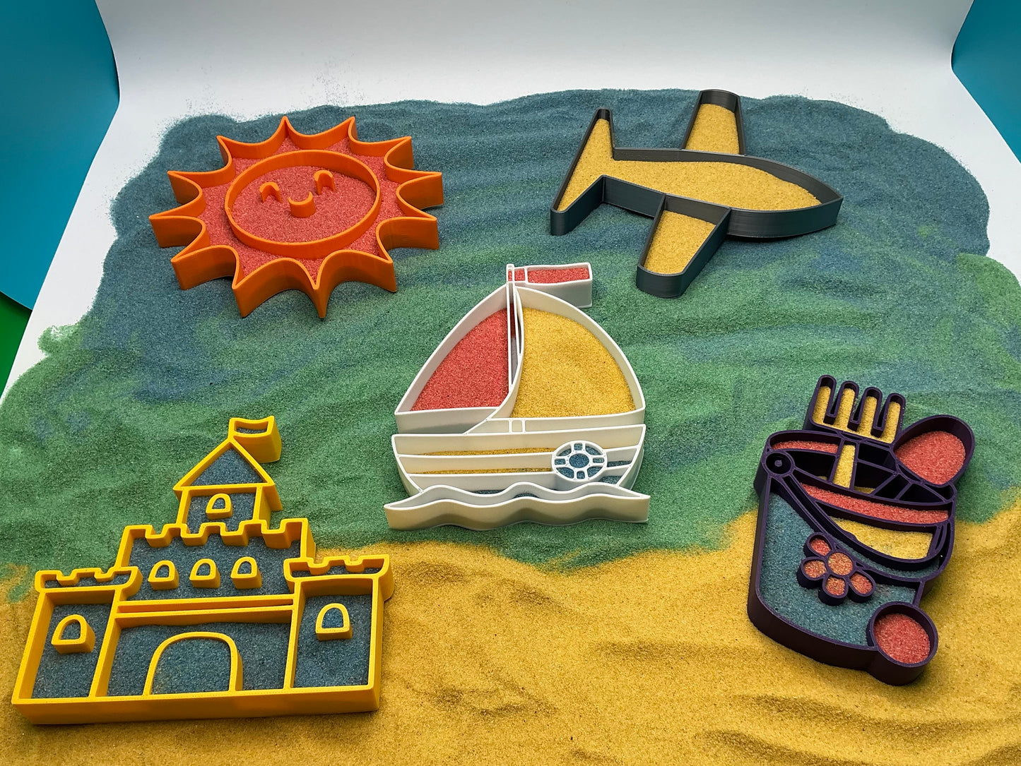Holiday Sand Sensory Filling Trays