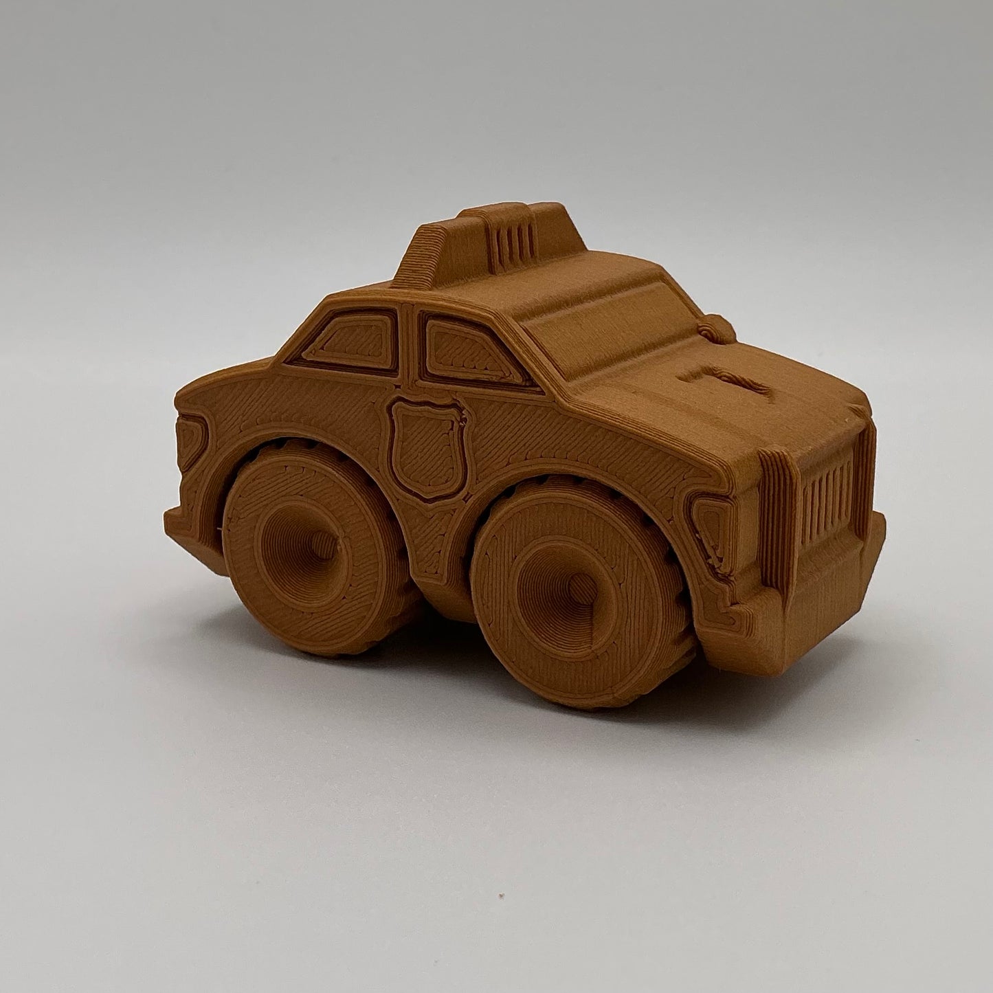 Police Car Transport Vehicle Wood PLA