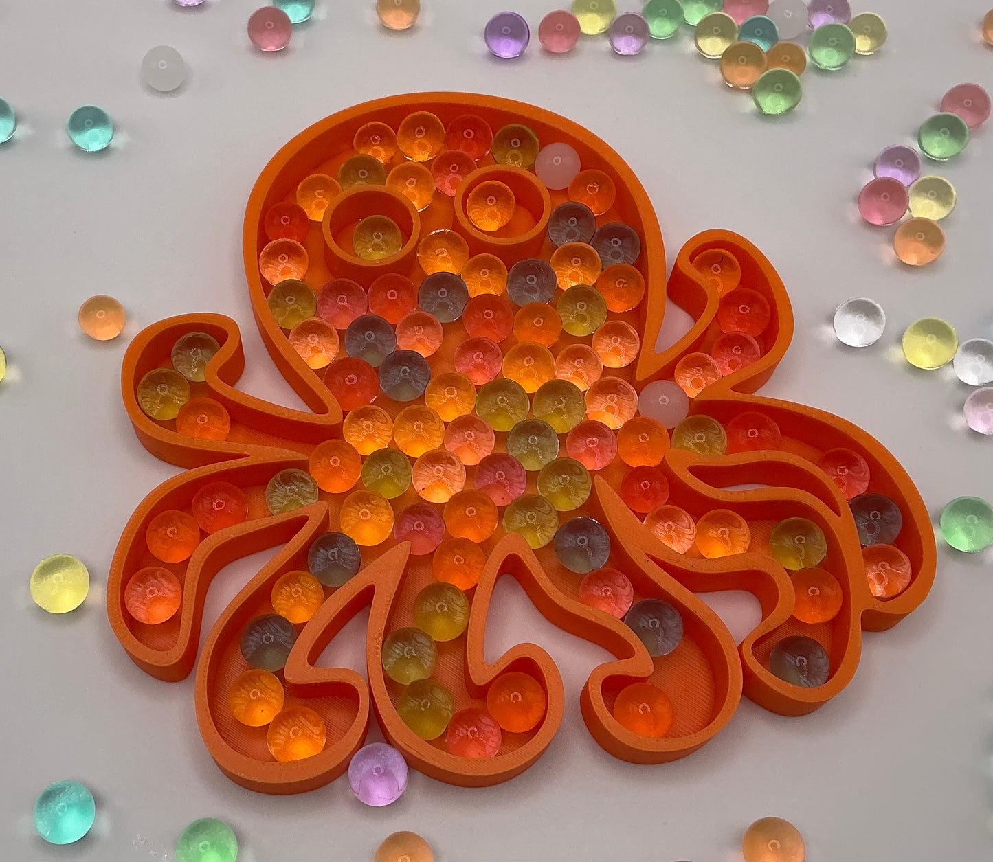Large Sensory Filling Tray: Octopus