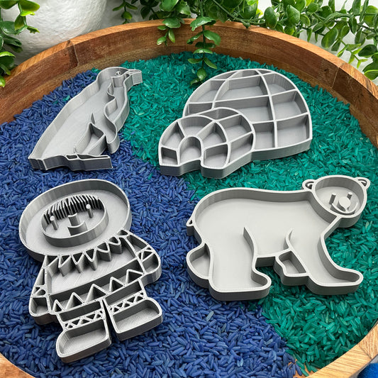 Arctic Sensory Tray Four Piece Set - alternative view