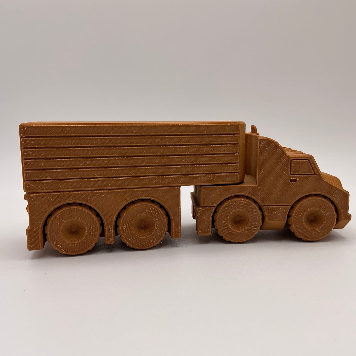 American Semi Truck Transport Vehicle - Wood PLA