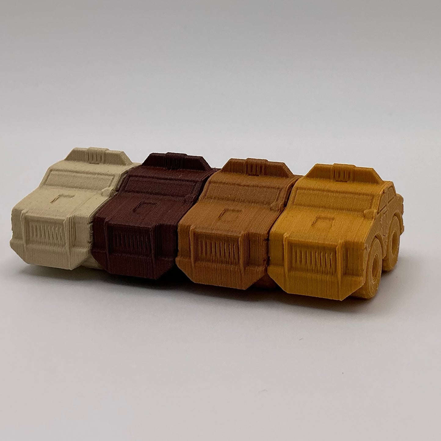 Police Car Mini Transport Vehicle Wood PLA