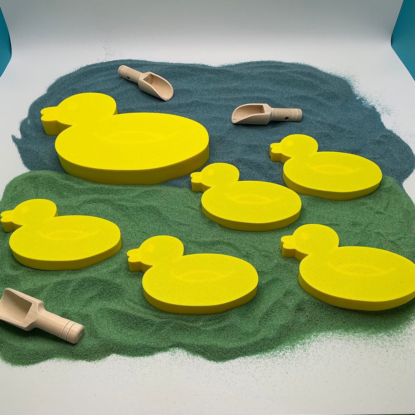Five Little Ducks Sand Sensory Filling Trays