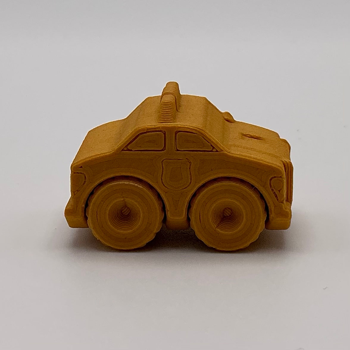 Police Car Mini Transport Vehicle Wood PLA