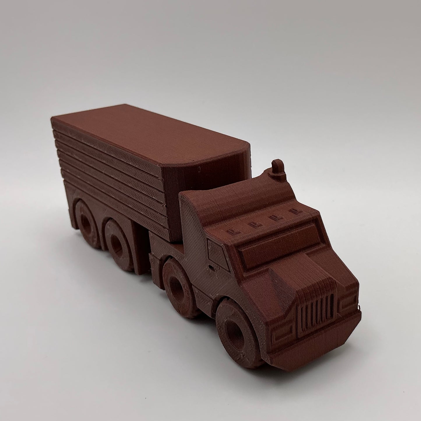 American Semi Truck Transport Vehicle - Wood PLA