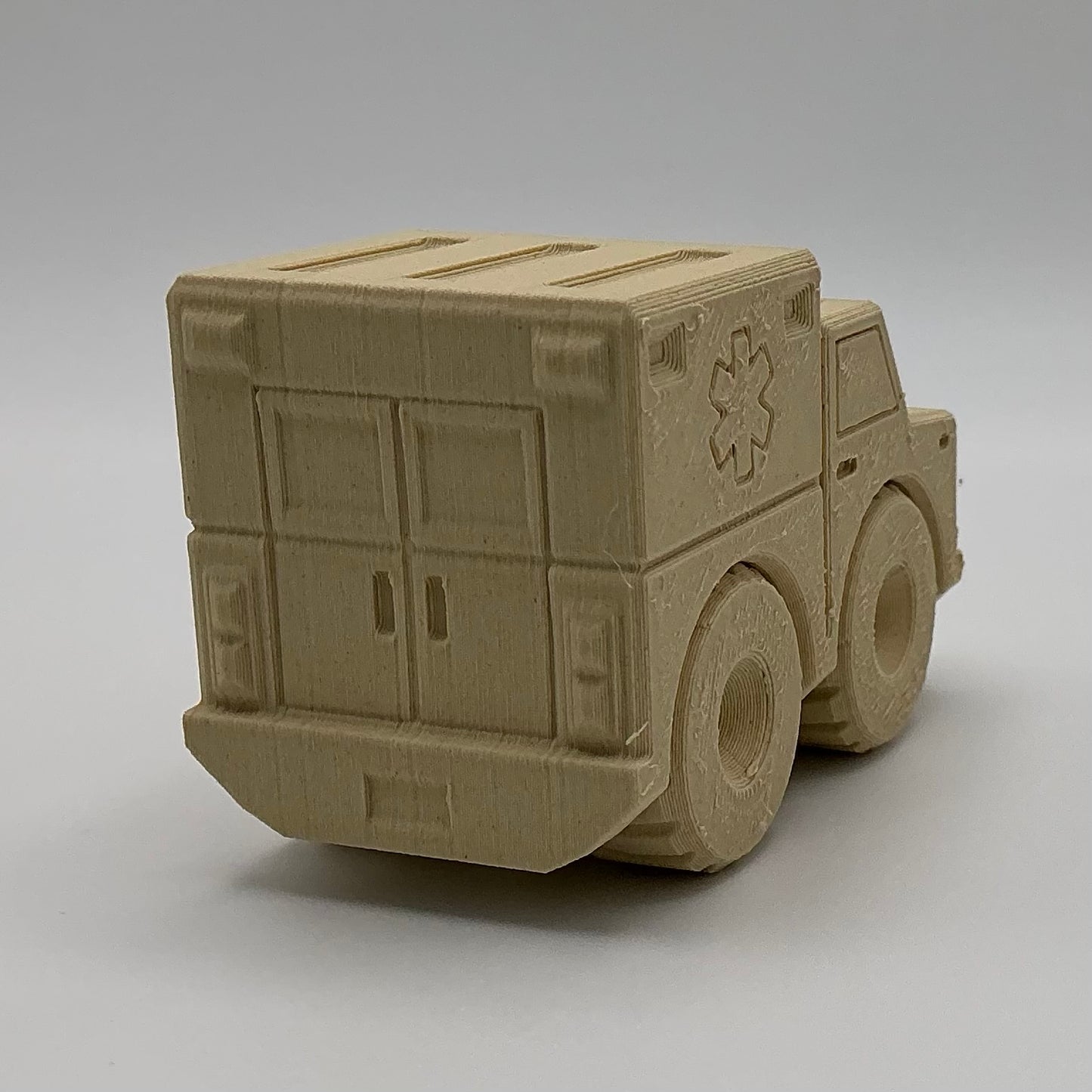 Ambulance Emergency Vehicle Wood PLA