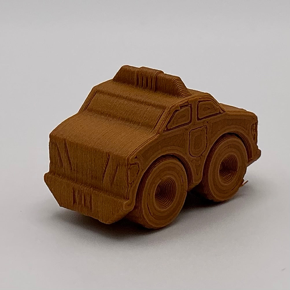 Police Car Mini Transport Vehicle Wood PLA