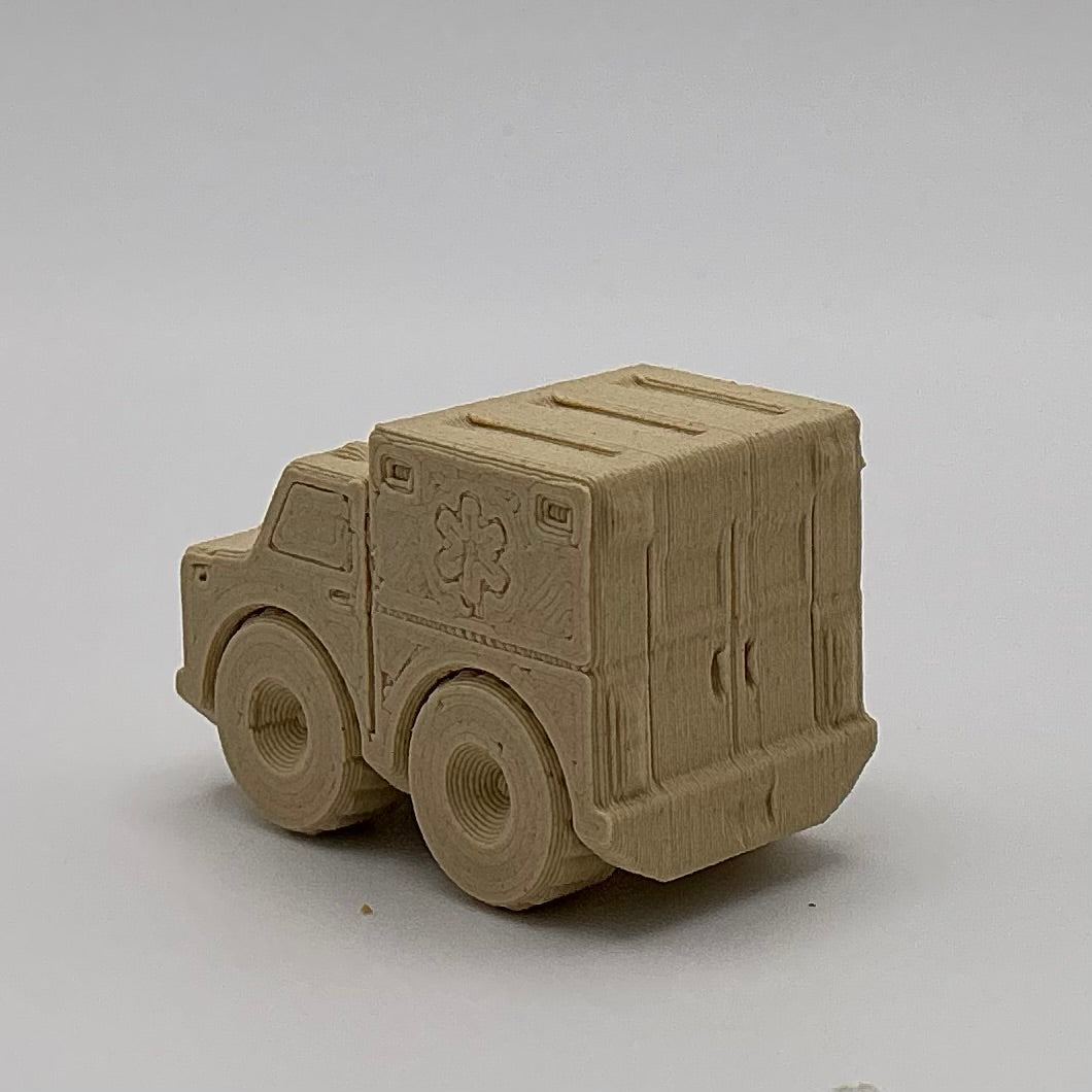 Ambulance Mini Transport Vehicle Wood PLA
