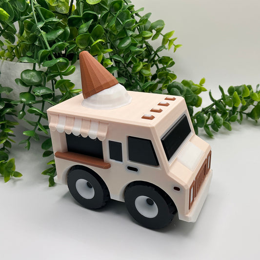 Large Ice Cream Van Truck Vehicle 3D Printed Multi Coloured Vehicle Indoor & Out - Alternative View