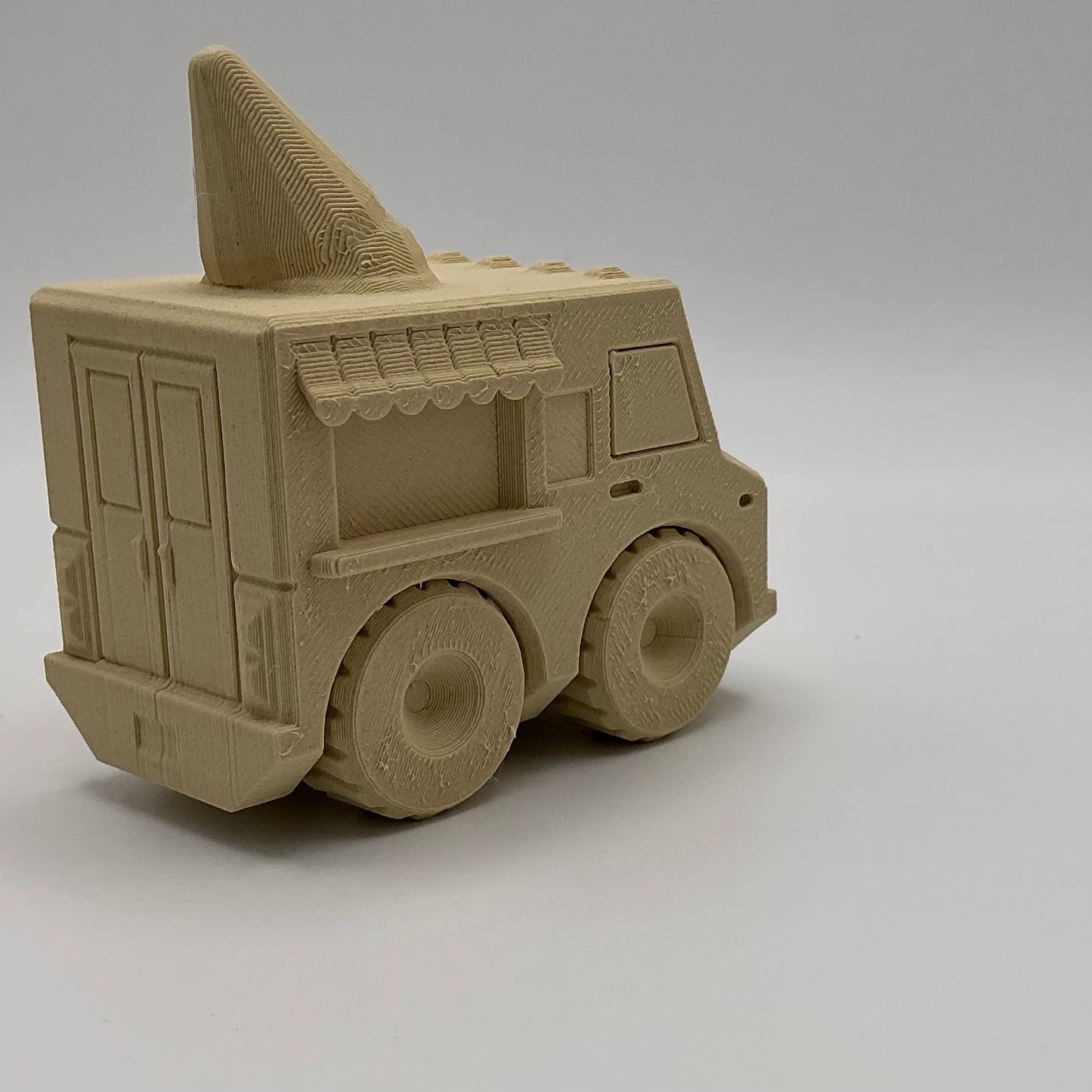 Ice Cream Van Transport Vehicle Wood PLA