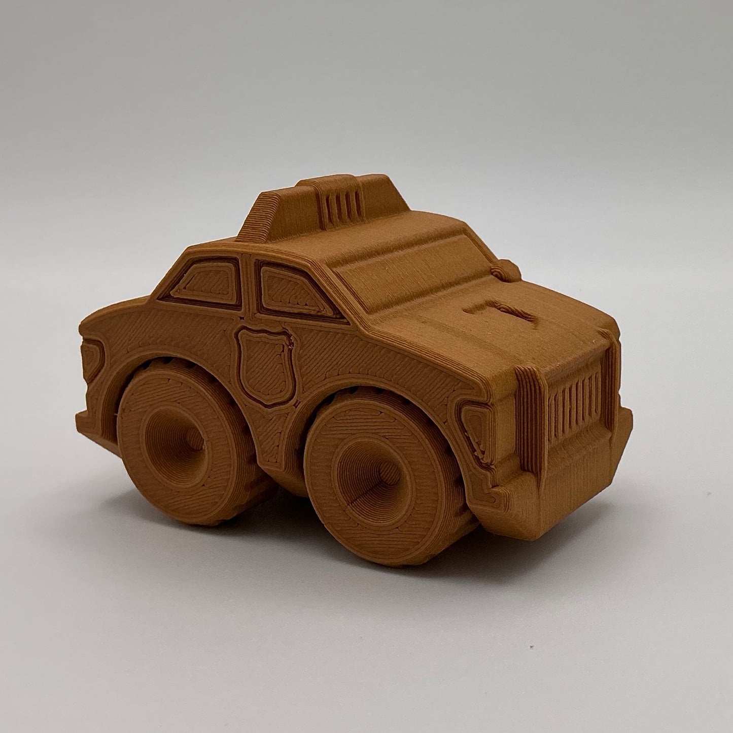 Police Car Transport Vehicle Wood PLA