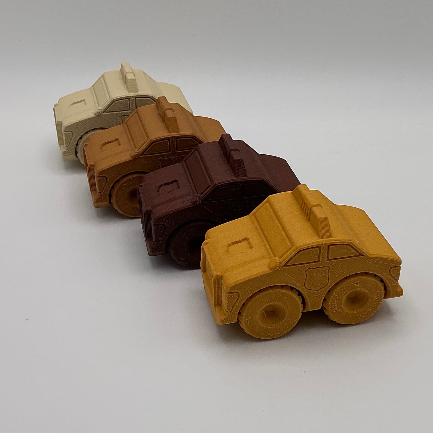 Police Car Transport Vehicle Wood PLA