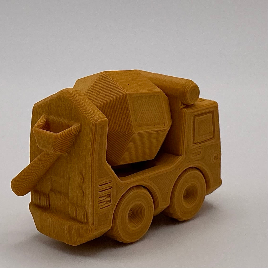 Concrete Mixer Truck Mini Transport Vehicle Wood PLA