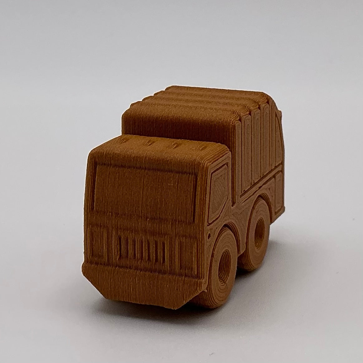 Garbage Truck Mini Transport Vehicle Wood PLA