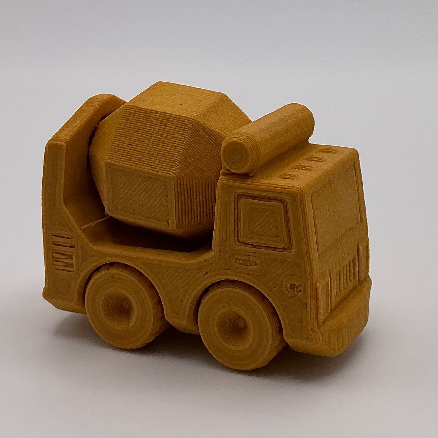 Concrete Mixer Truck Mini Transport Vehicle Wood PLA