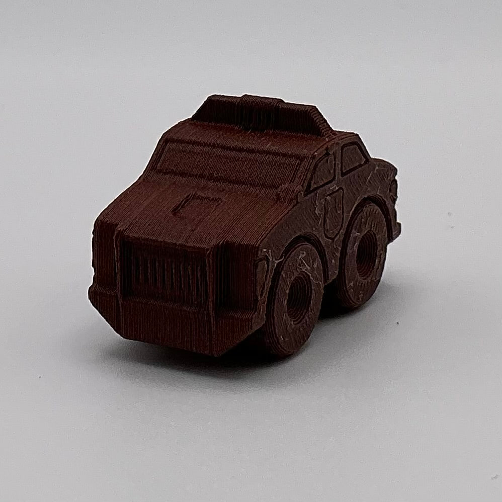 Police Car Mini Transport Vehicle Wood PLA