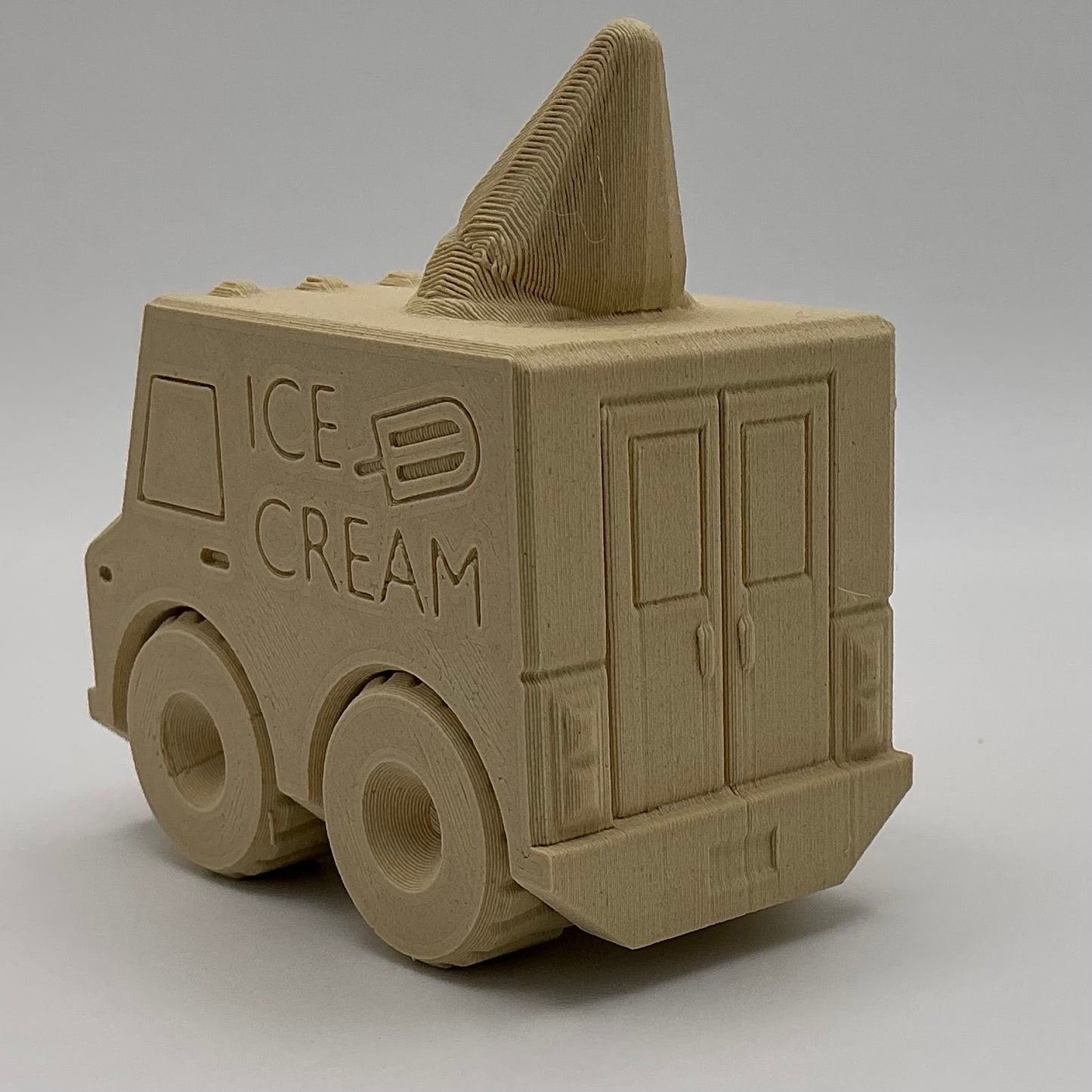 Ice Cream Van Transport Vehicle Wood PLA