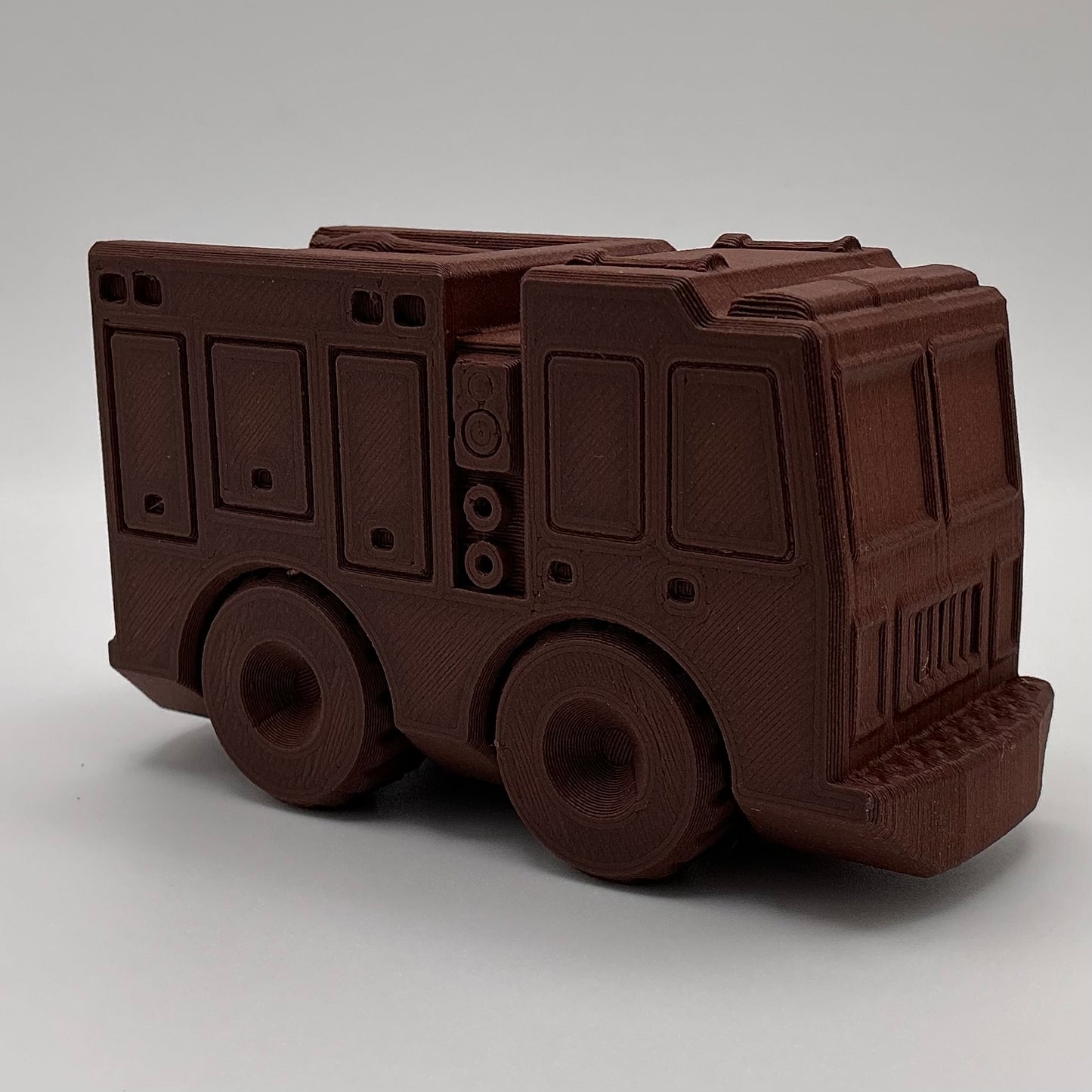 Fire Engine Truck Transport Vehicle Wood PLA