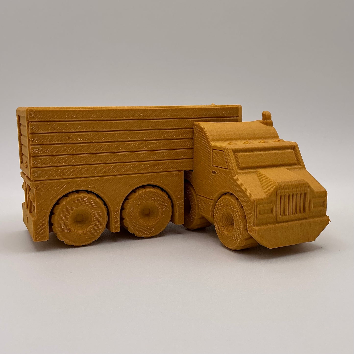 American Semi Truck Transport Vehicle - Wood PLA