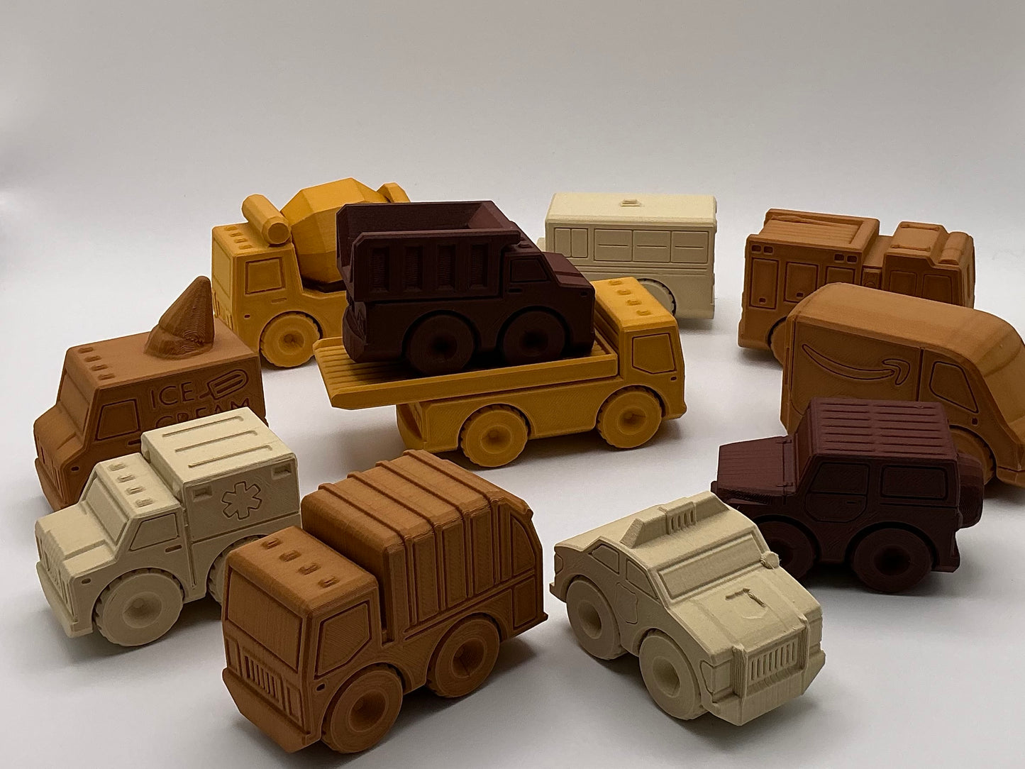 Dump Truck Transport Vehicle Wood PLA