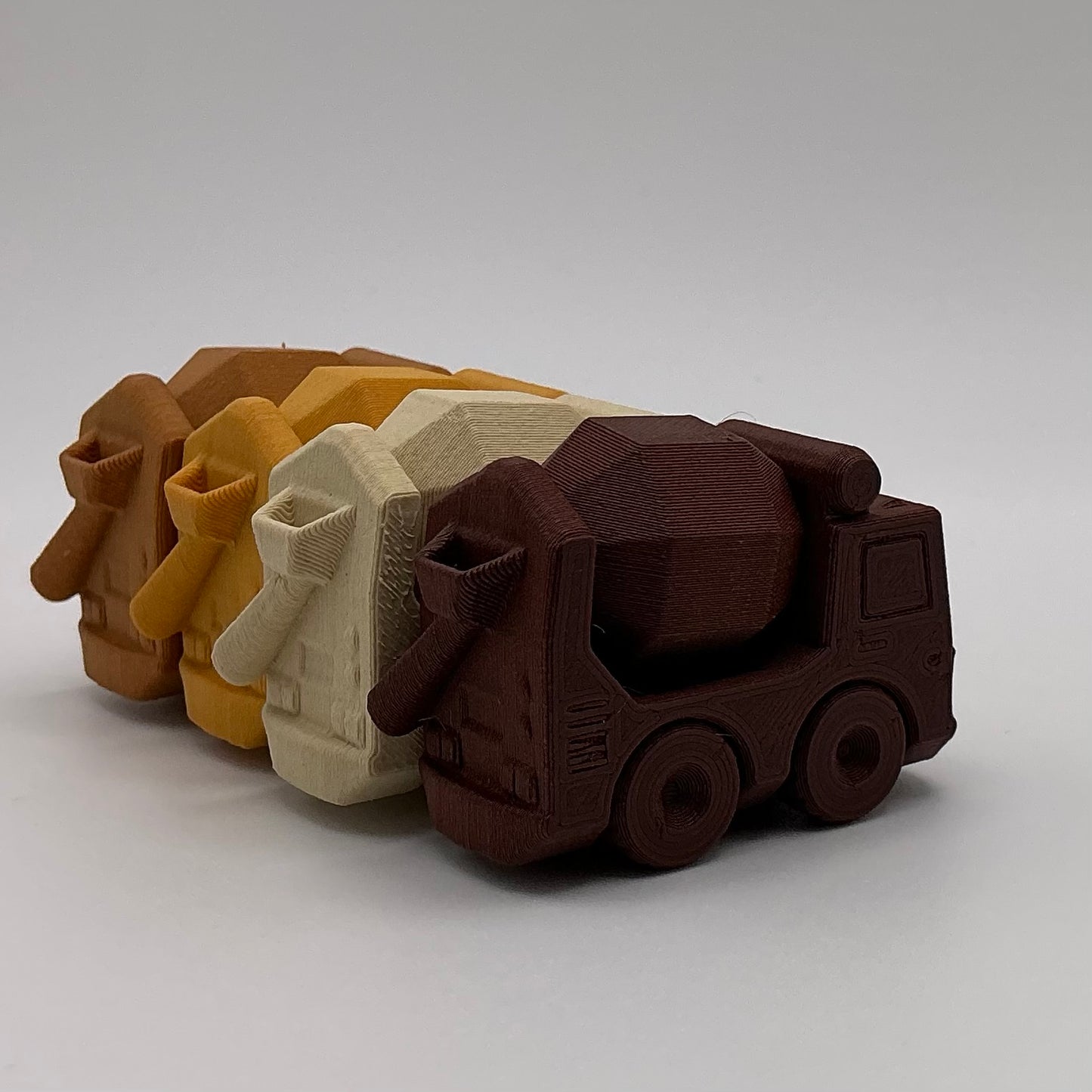 Concrete Mixer Truck Mini Transport Vehicle Wood PLA