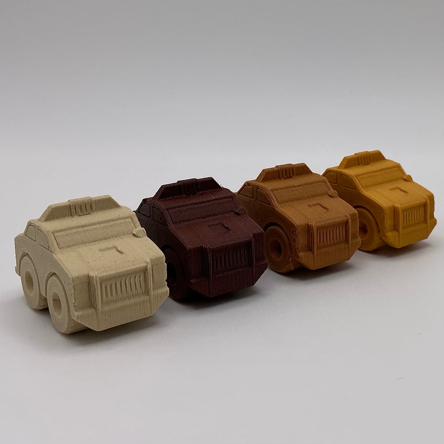Police Car Mini Transport Vehicle Wood PLA