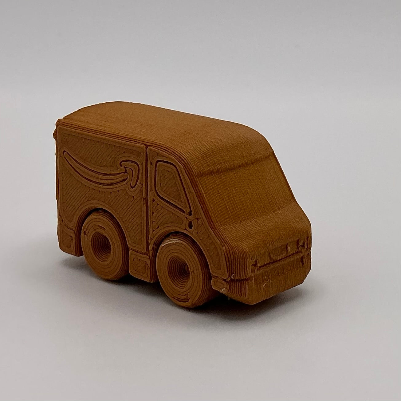 Amazon Delivery Van Truck Mini Transport Vehicle Wood PLA