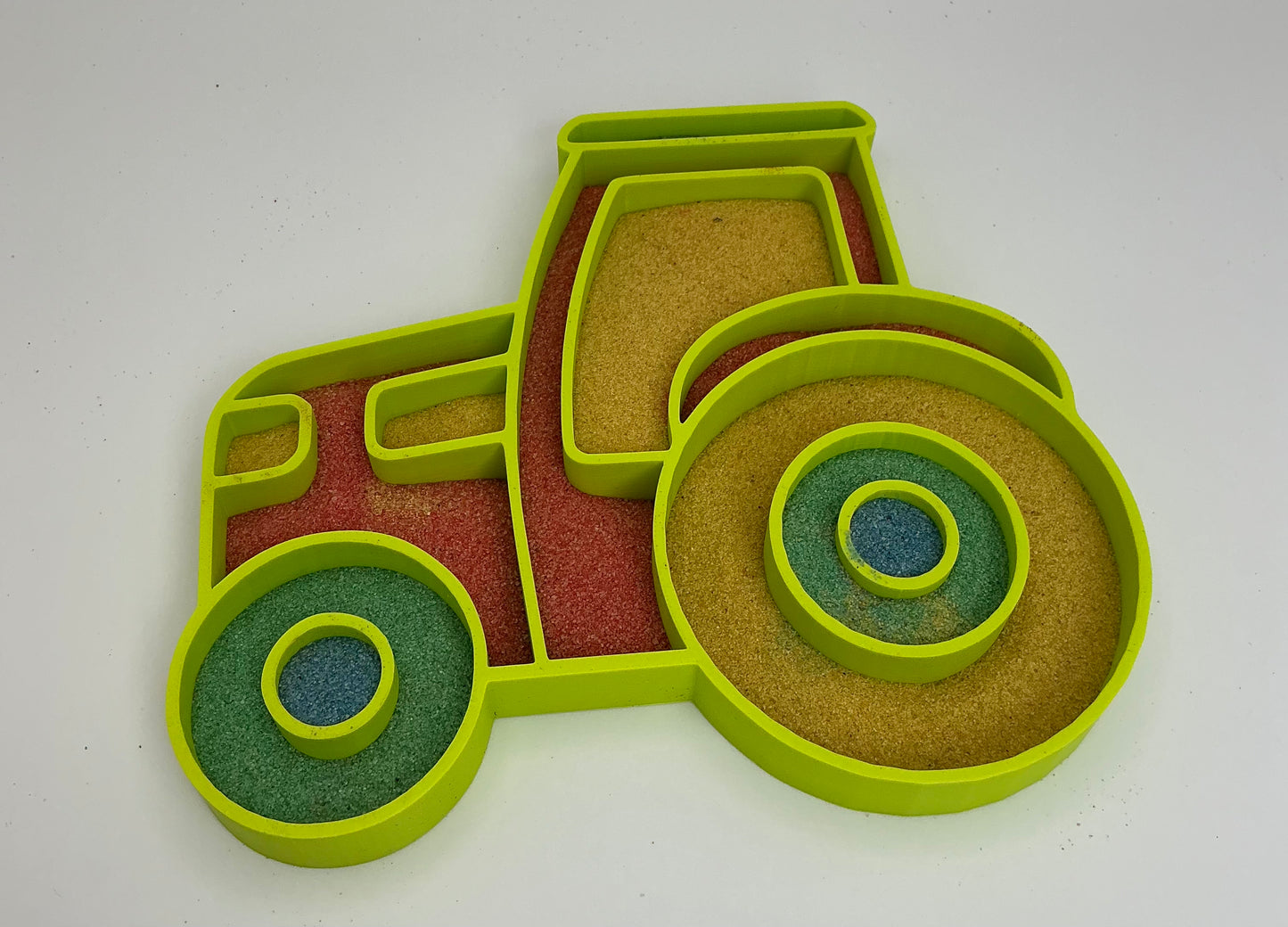 Large Sensory Filling Tray: Tractor