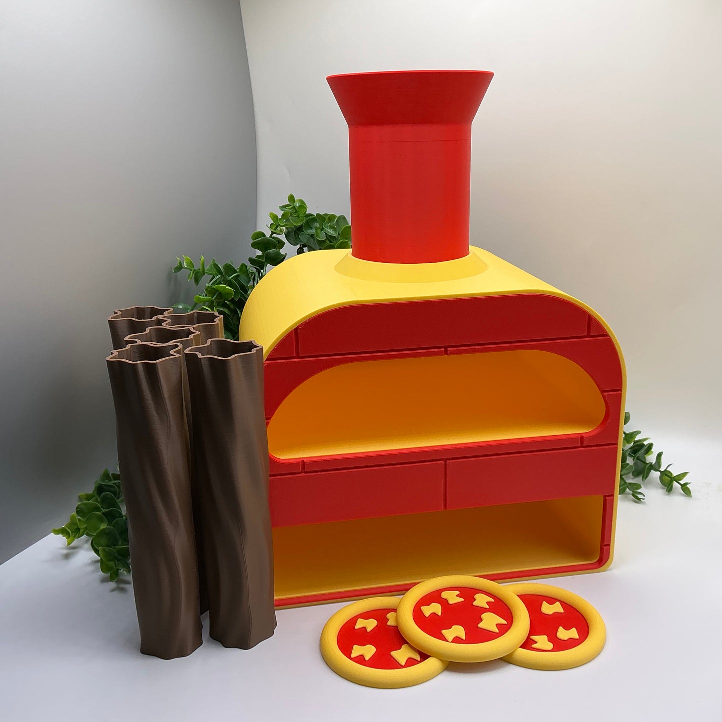 Large Pizza Oven Stove Set Kitchen Food Role Play Set 3D Printed - alternative view