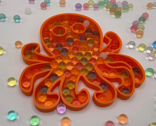 Large Sensory Filling Tray: Octopus