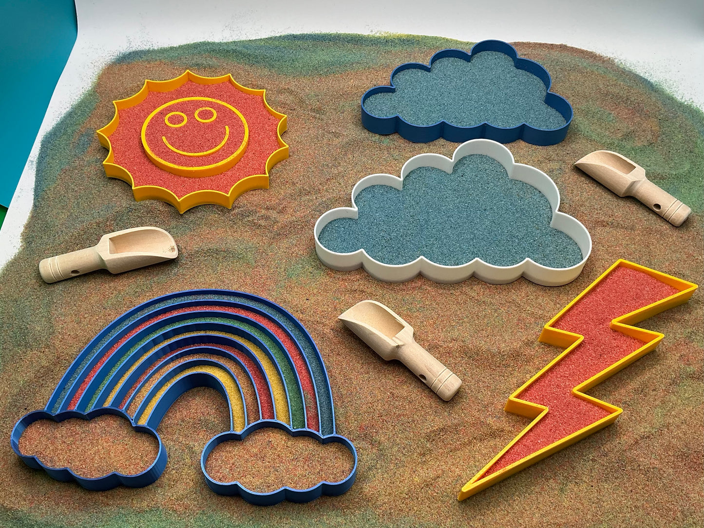 Weather Sand Sensory Filling Trays