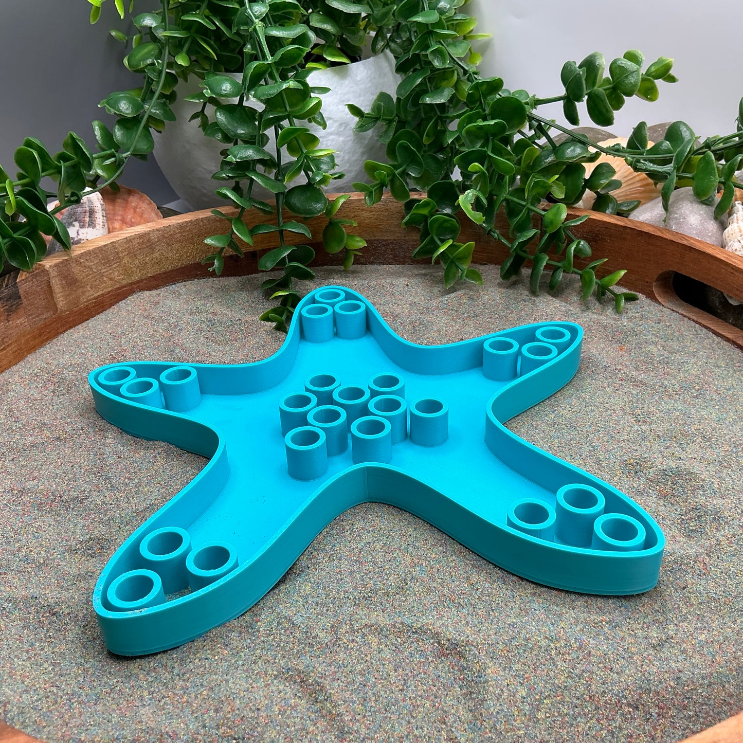 Large Starfish Sensory Filling Tray - Eco-Friendly 3D Printed for Sand, Rice & Oats