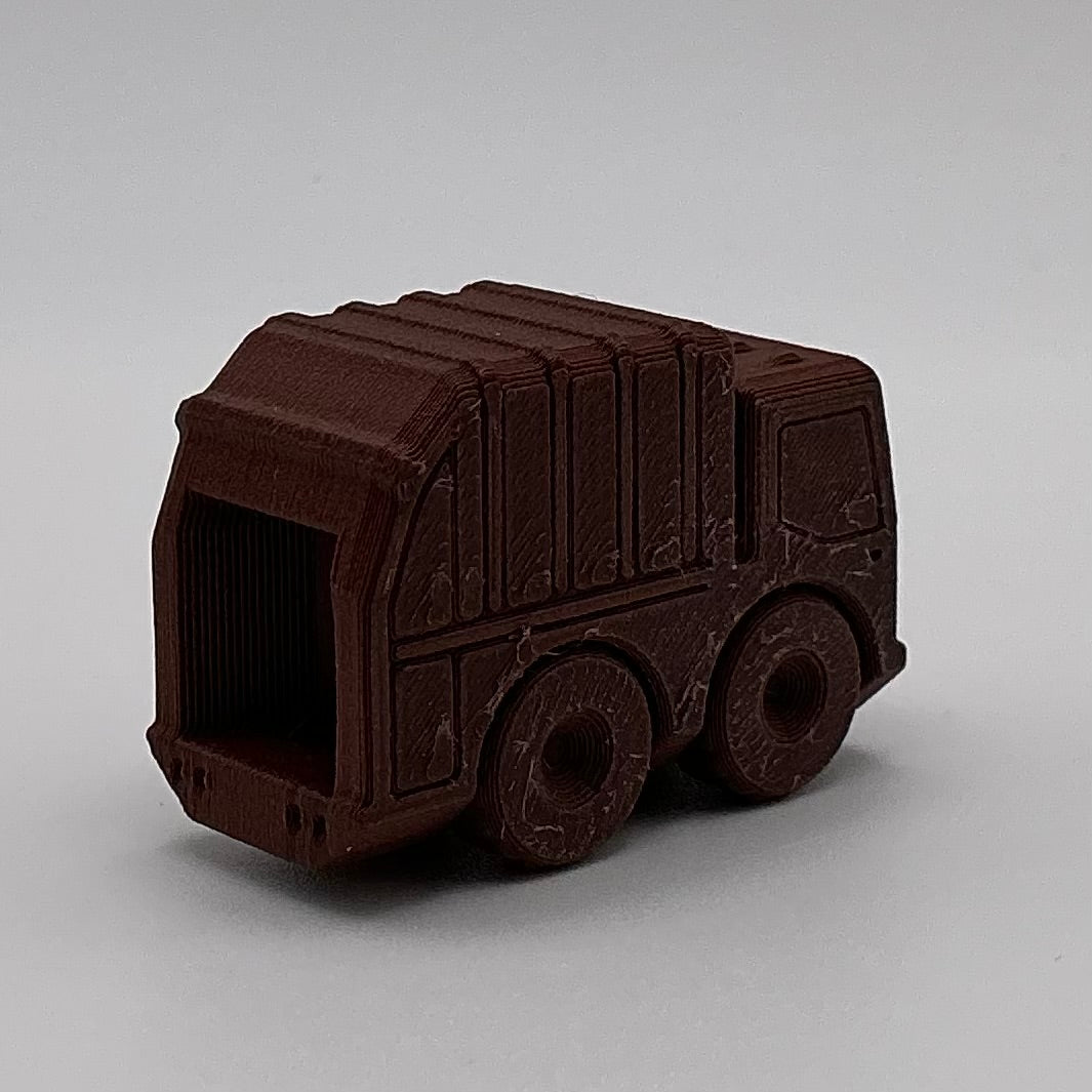 Garbage Truck Mini Transport Vehicle Wood PLA
