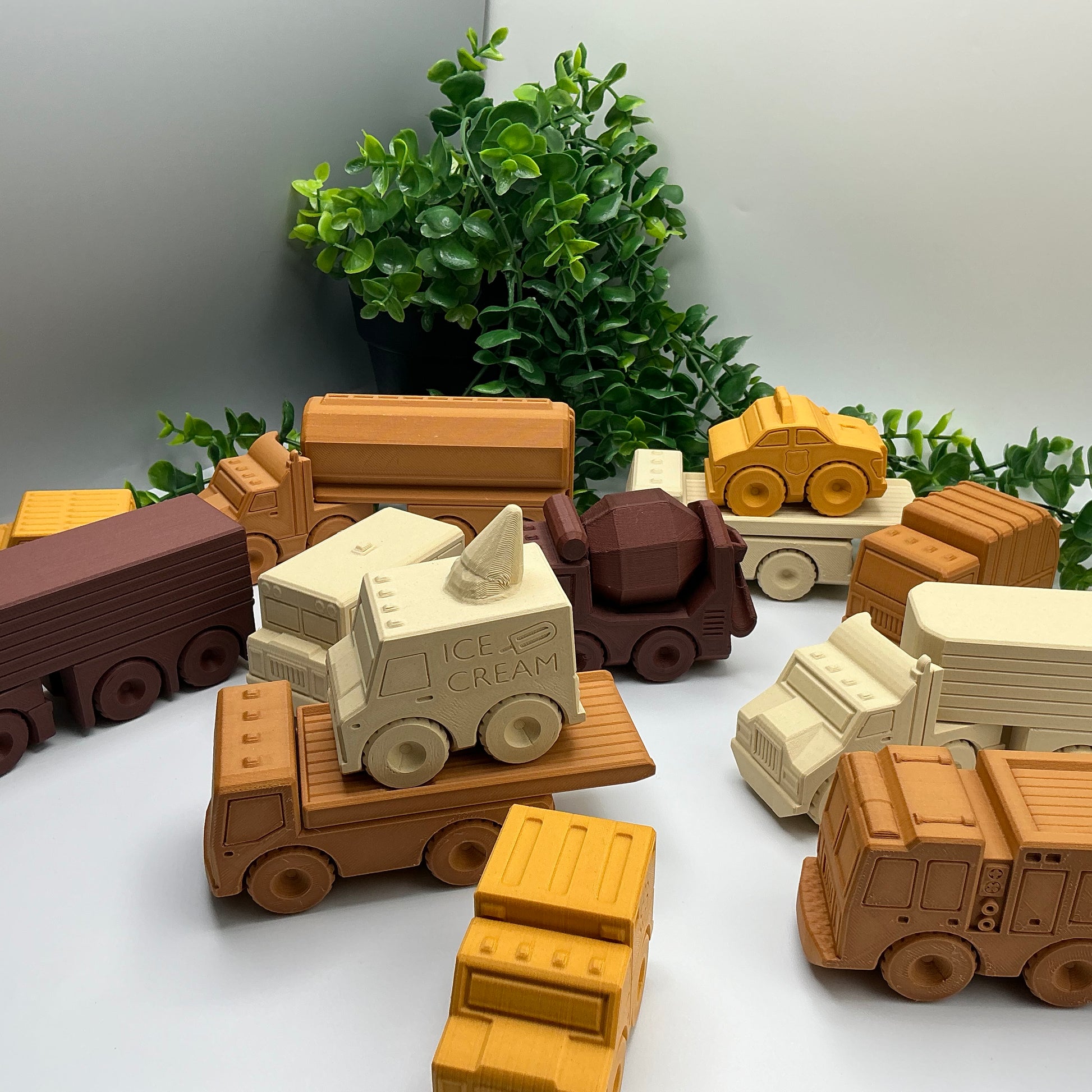 3D Printed Transport Vehicles in Wood PLA - View 68
